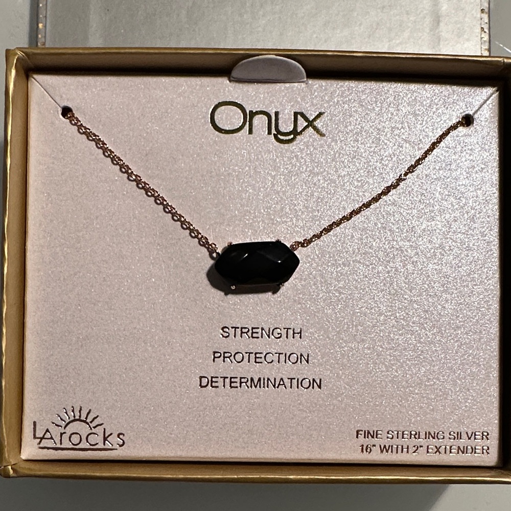 LArocks Onyx Black Necklace
